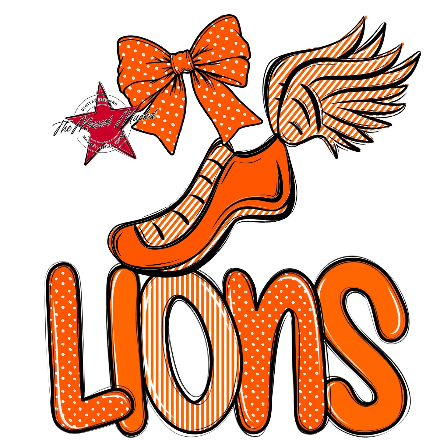 Lions Track Spirit Design-Orange