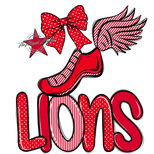 Lions Track Spirit Design-Red