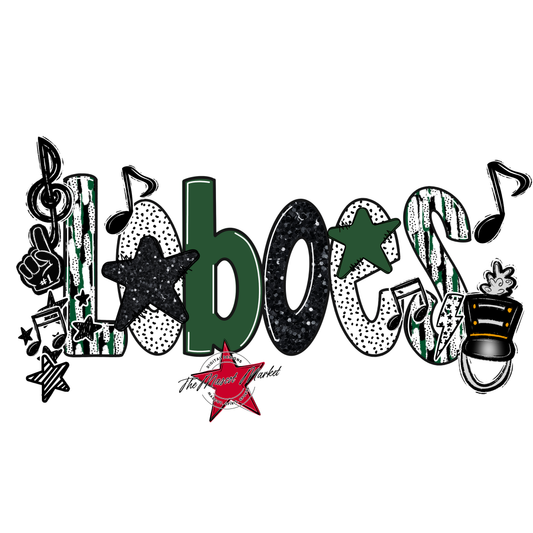 Loboes Band Scrape-Green