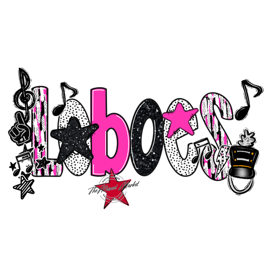 Loboes Band Scrape-Pink