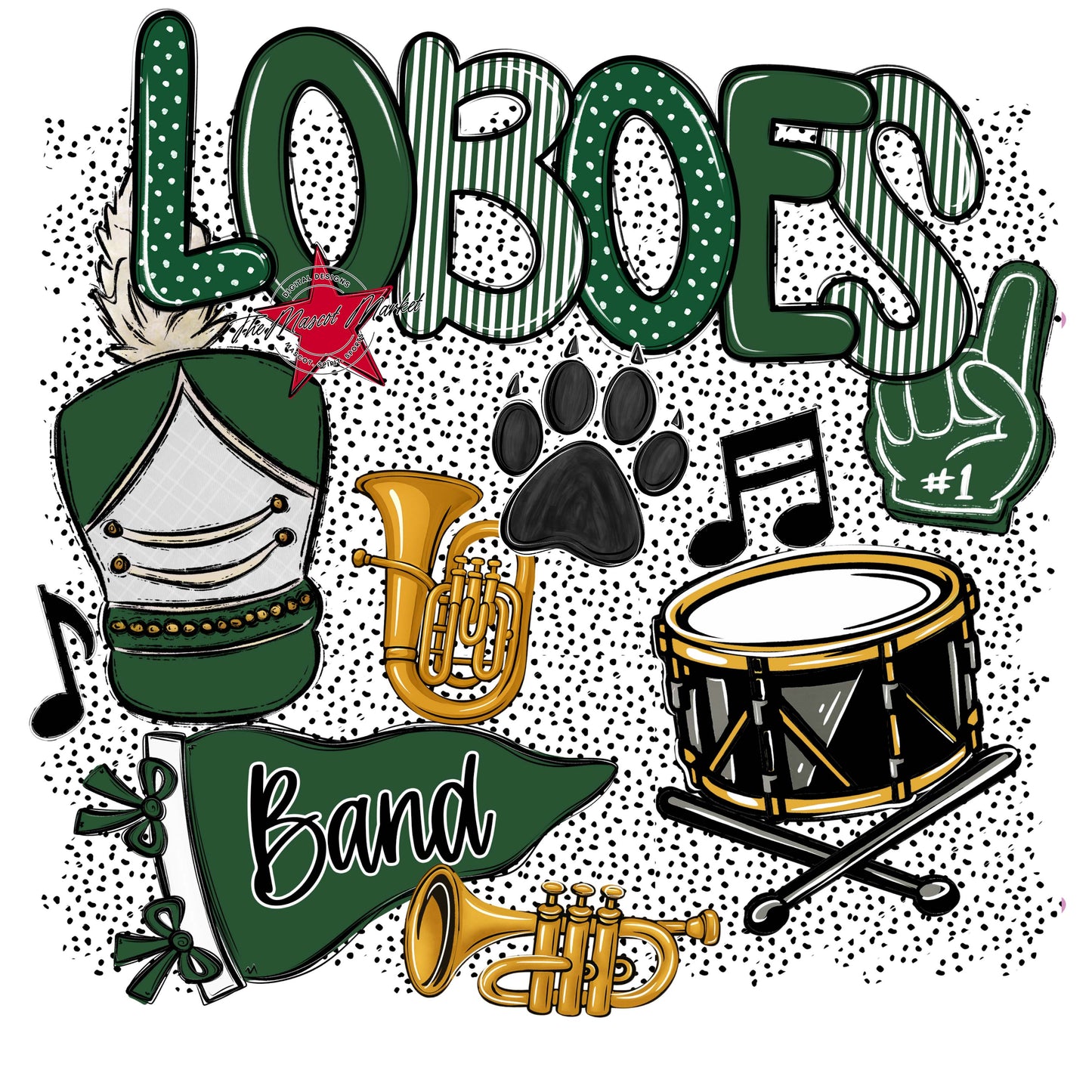 Loboes Band Spirit-Green