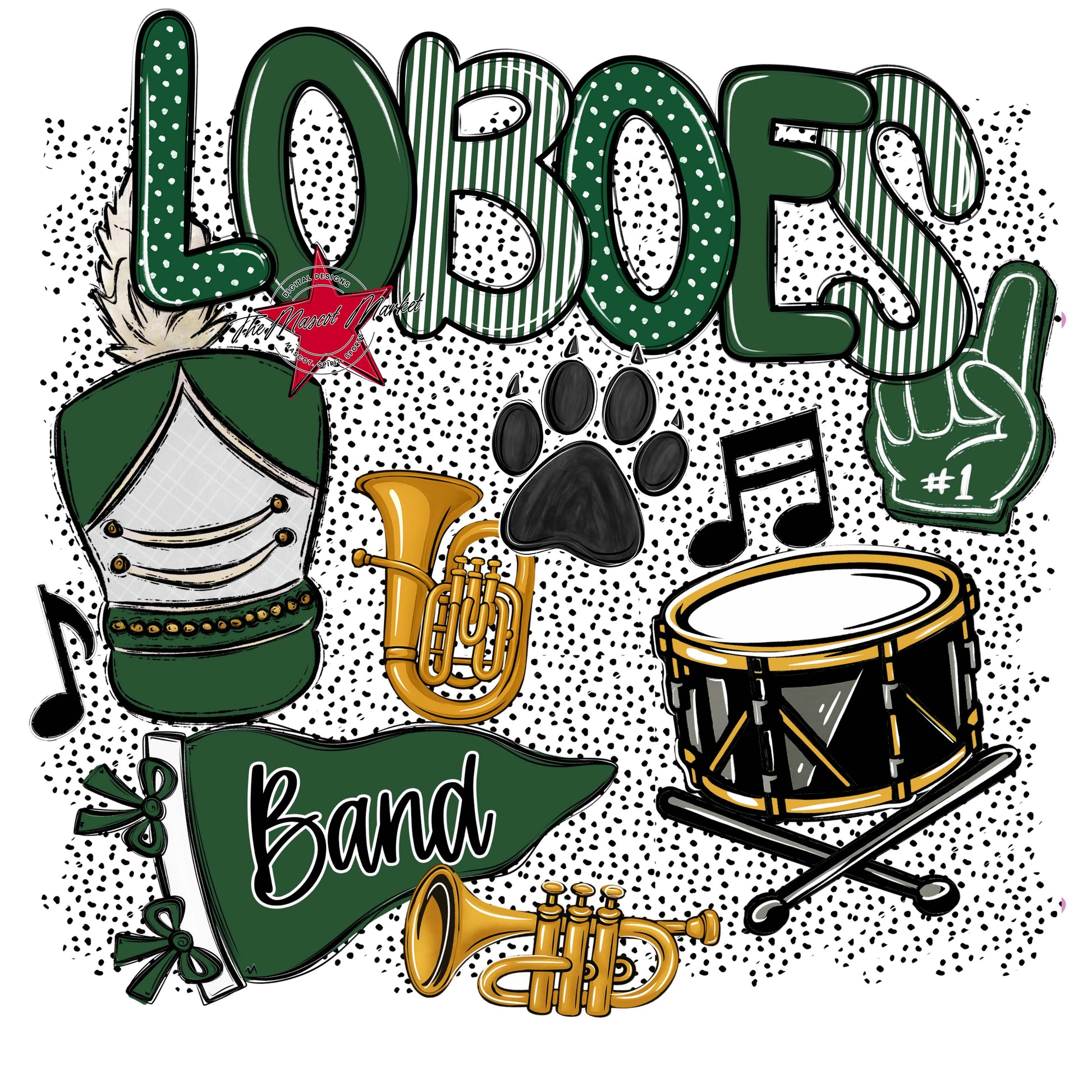 Loboes Band Spirit-Green