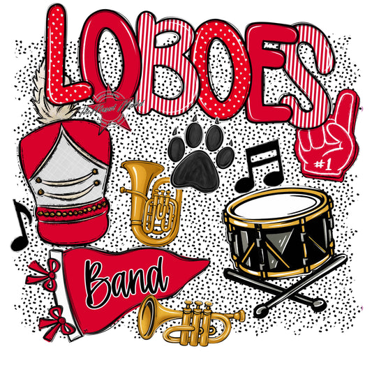 Loboes Band Spirit-Red