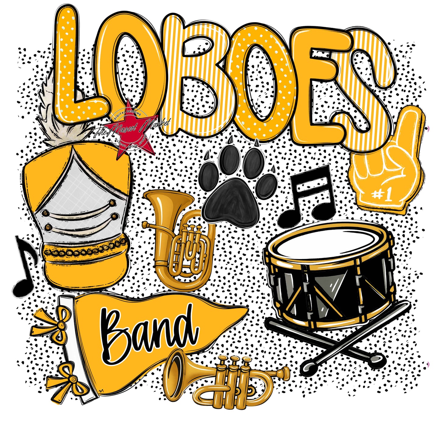 Loboes Band Spirit-Yellow
