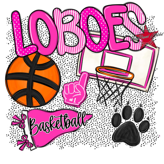 Loboes Basketball Spirit-Pink