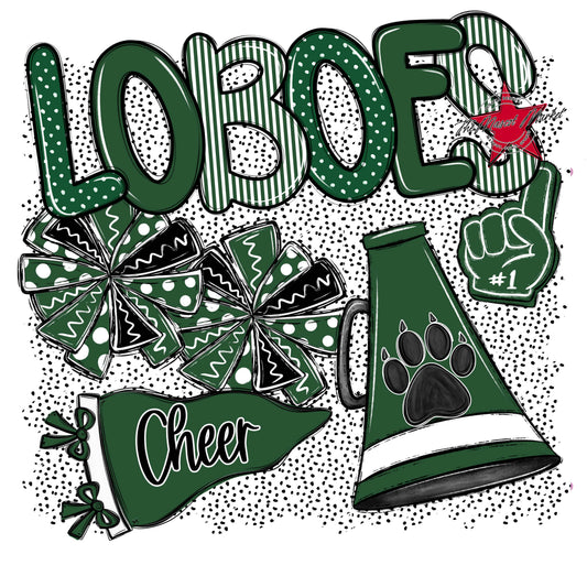 Loboes Cheer Spirit-Green