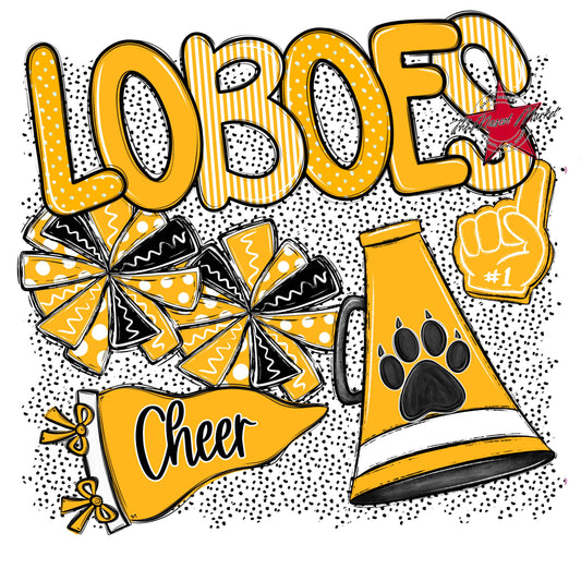 Loboes Cheer Spirit-Yellow