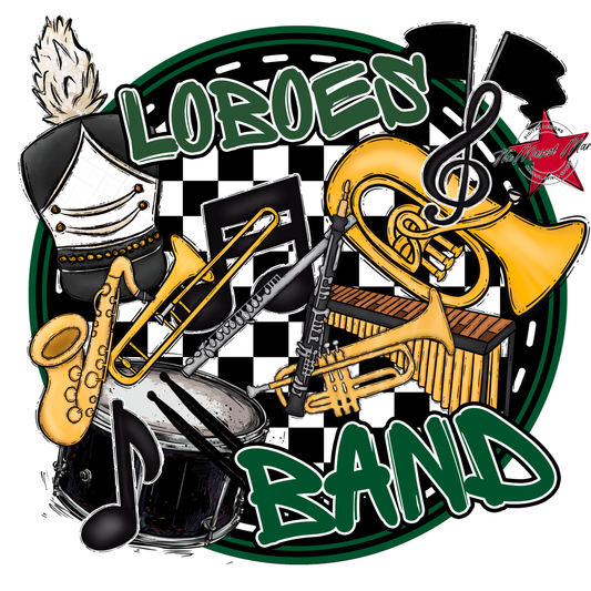Loboes Circle Band Design-Green