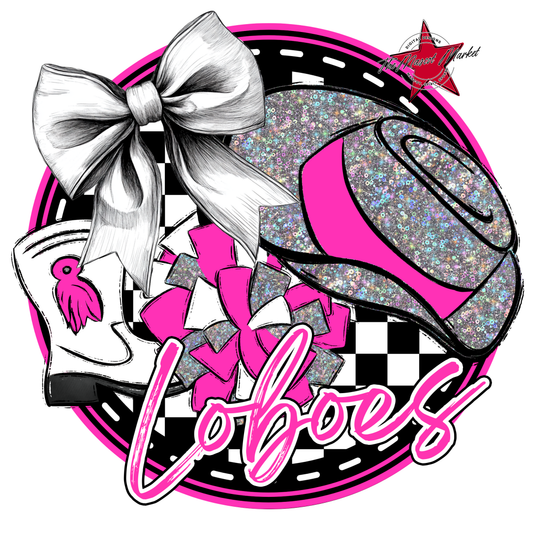 Loboes Circle Drillteam Design-Pink