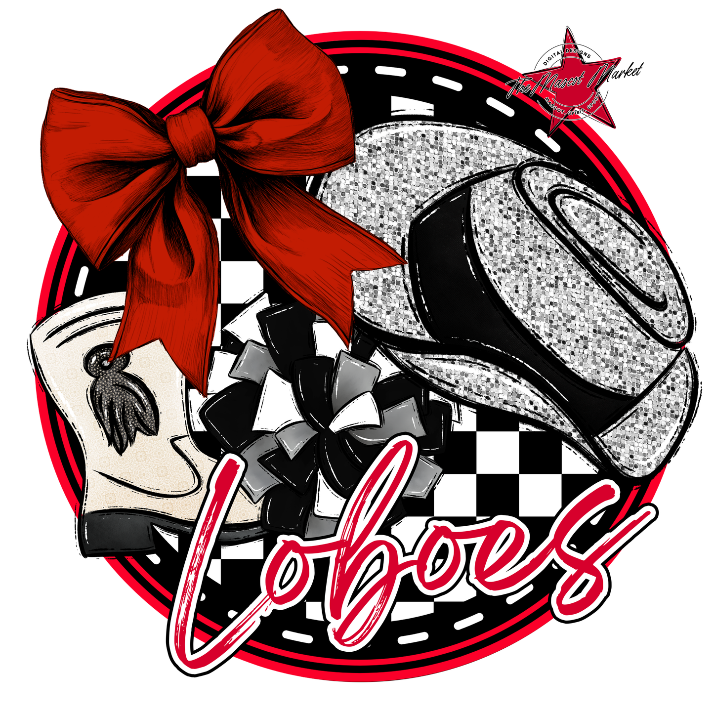 Loboes Circle Drillteam Design-Red