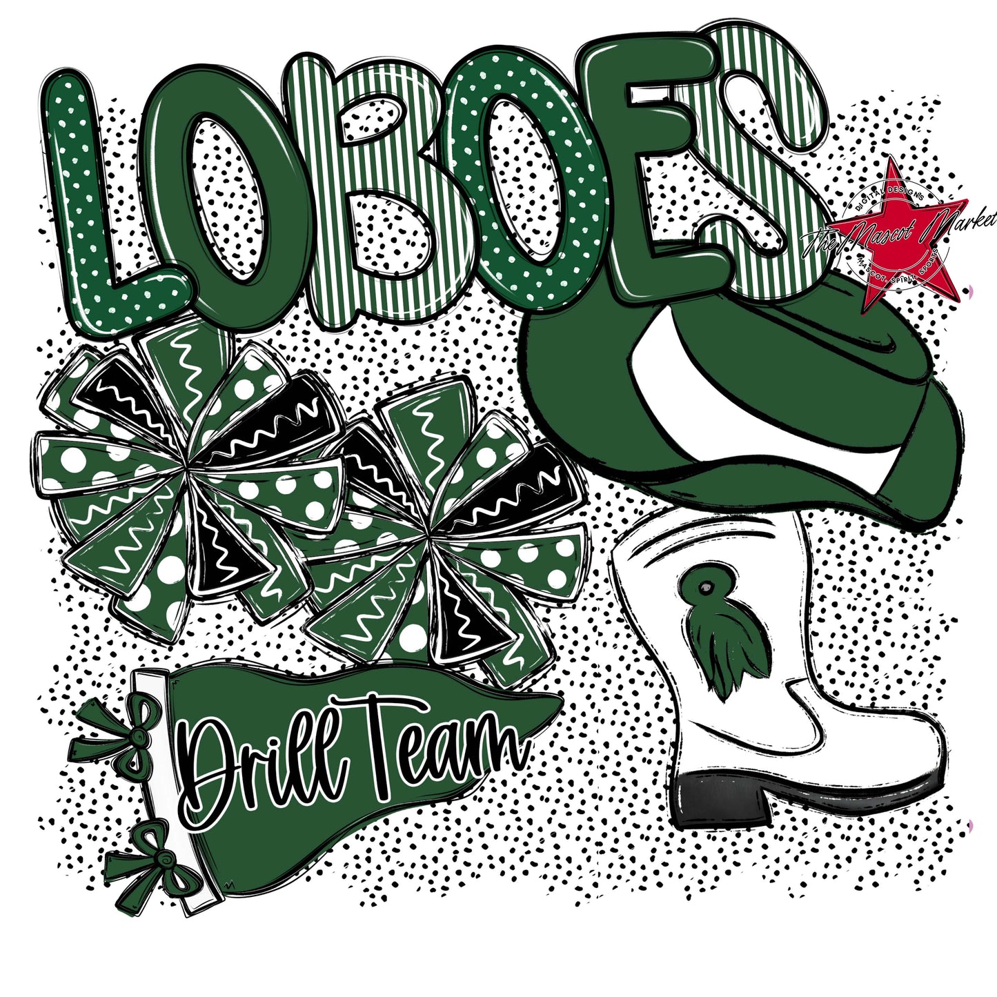 Loboes Drillteam Spirit-Green