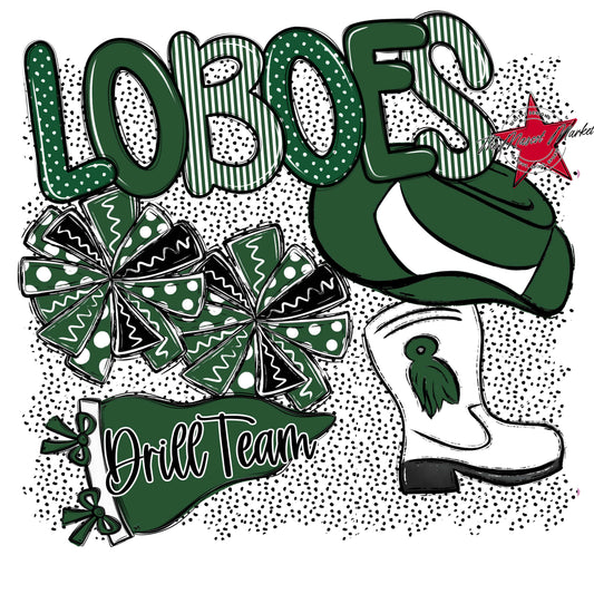 Loboes Drillteam Spirit-Green