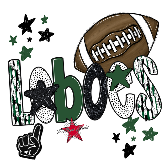 Loboes Football Scrape-Green