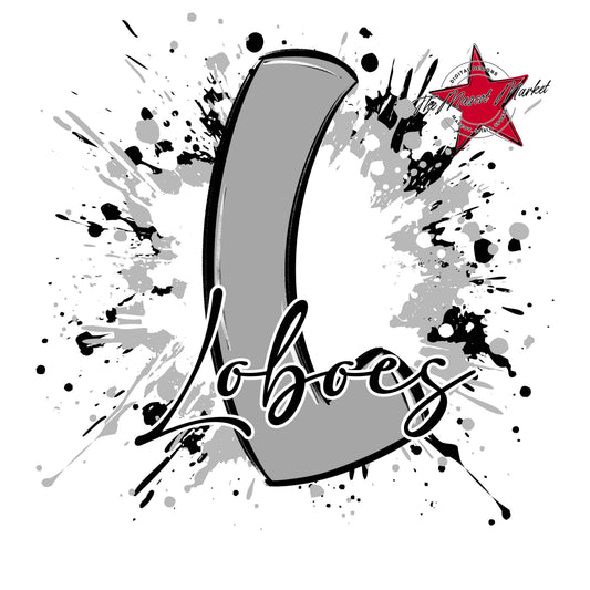 Loboes Mascot Splatter-Grey