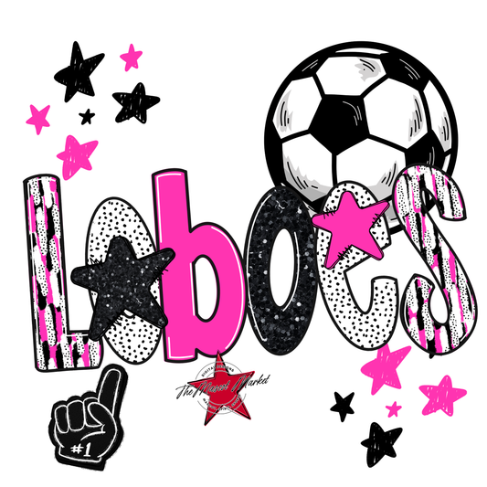 Loboes Soccer Scrape-Pink