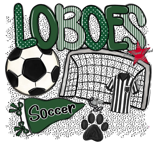 Loboes Soccer Spirit-Green
