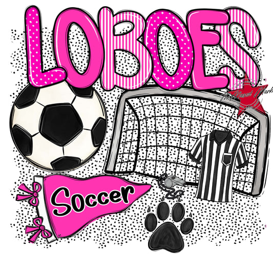 Loboes Soccer Spirit-Pink