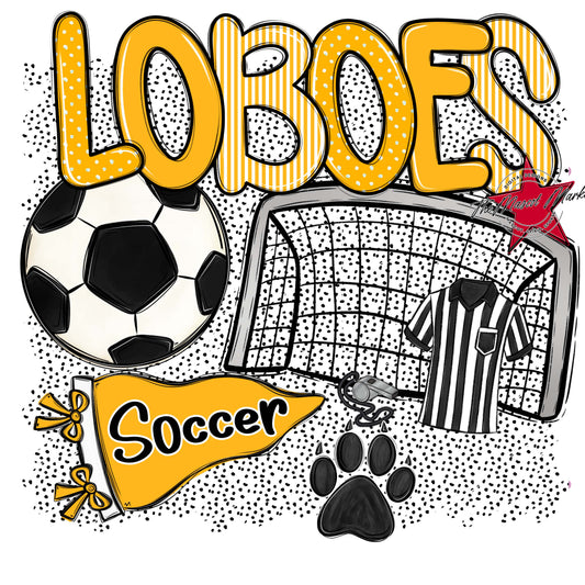 Loboes Soccer Spirit-Yellow
