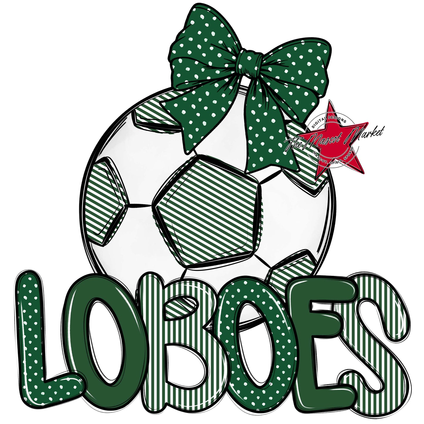 Loboes Soccer Spirit Design-Green