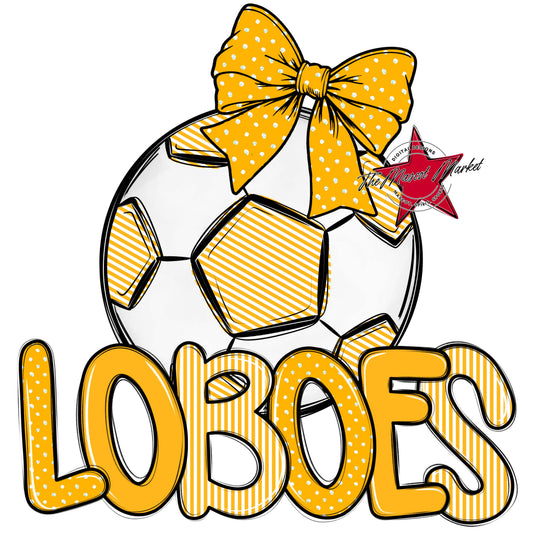 Loboes Soccer Spirit Design-Yellow