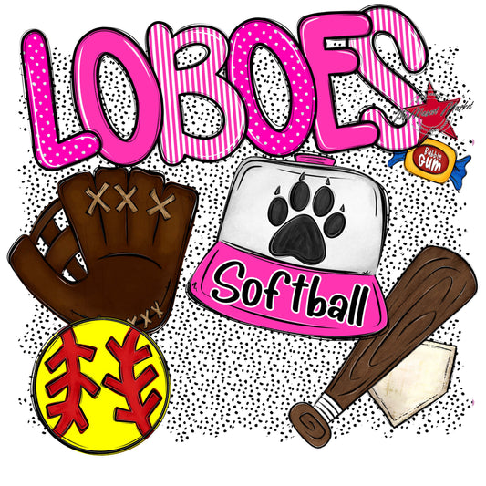 Loboes Softball Spirit-Pink