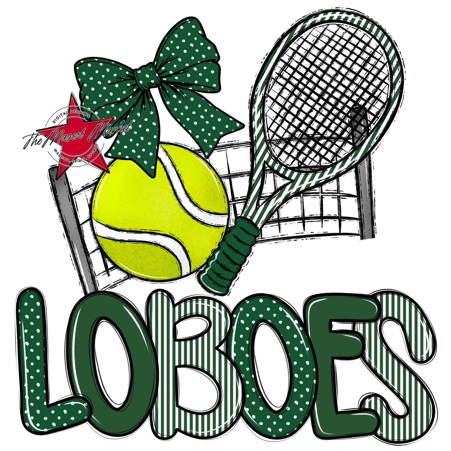 Loboes Tennis Spirit Design-Green