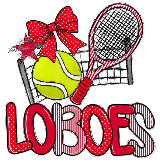 Loboes Tennis Spirit Design-Red