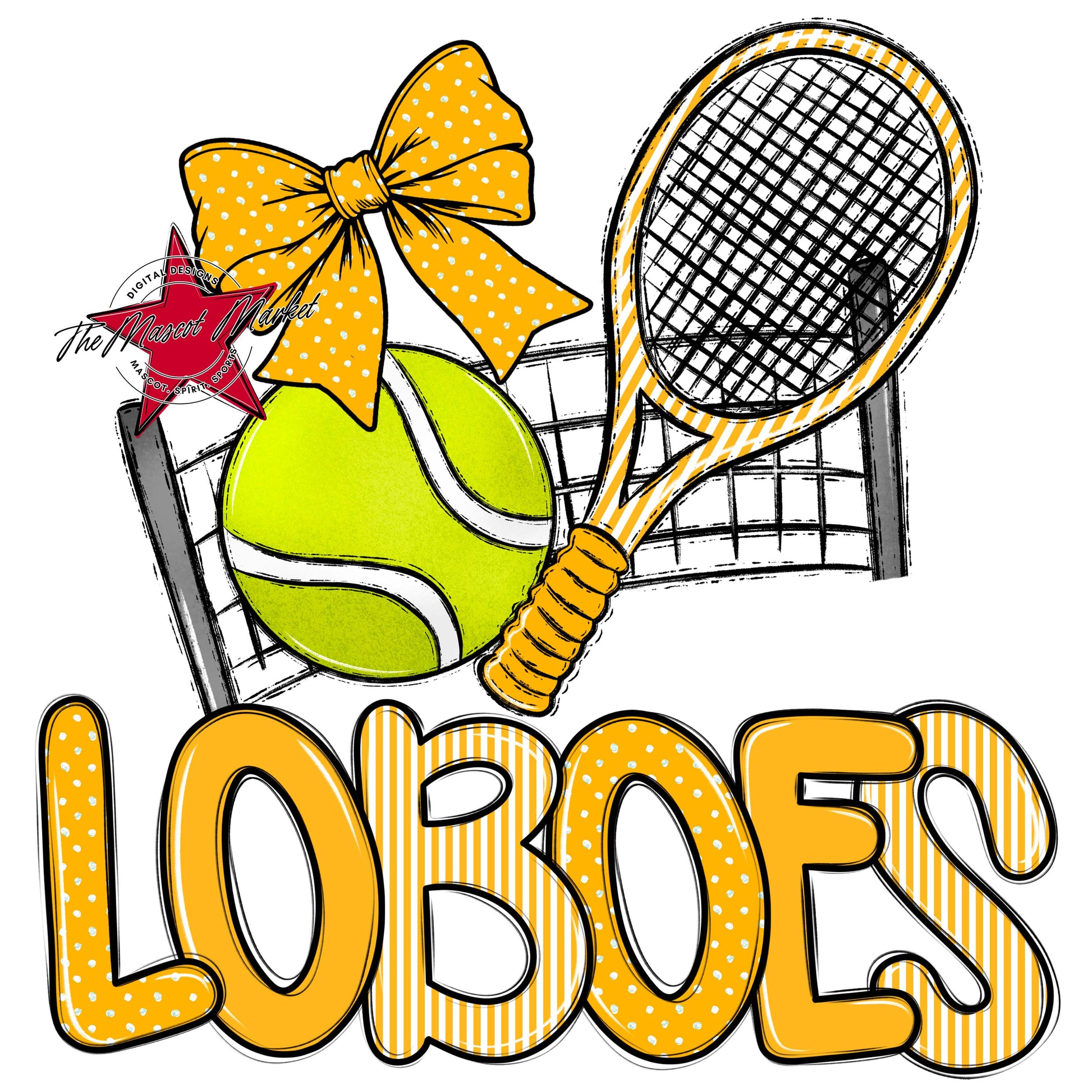 Loboes Tennis Spirit Design-Yellow