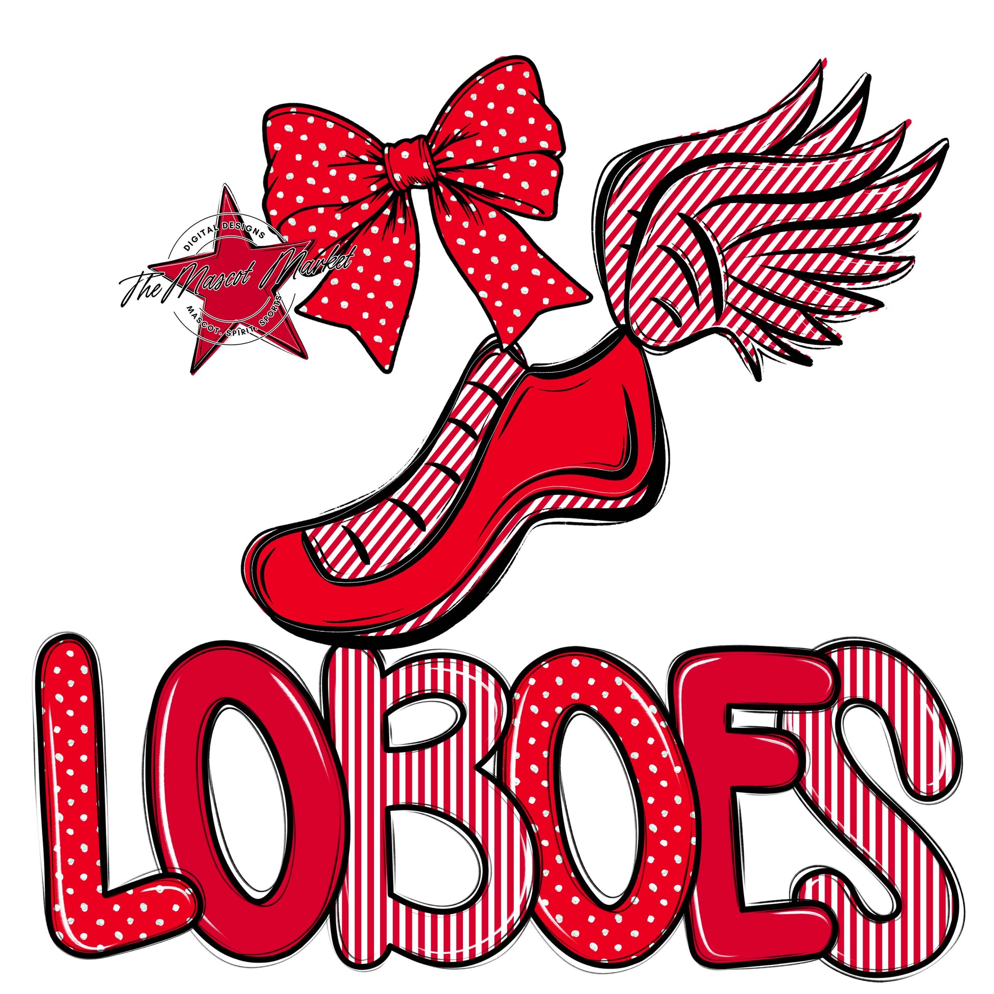 Loboes Track Spirit Design-Red