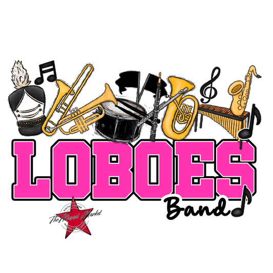 Loboes Varsity Band-Pink