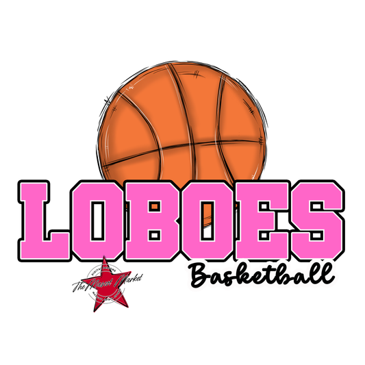 Loboes Varsity Basketball-Baby Pink