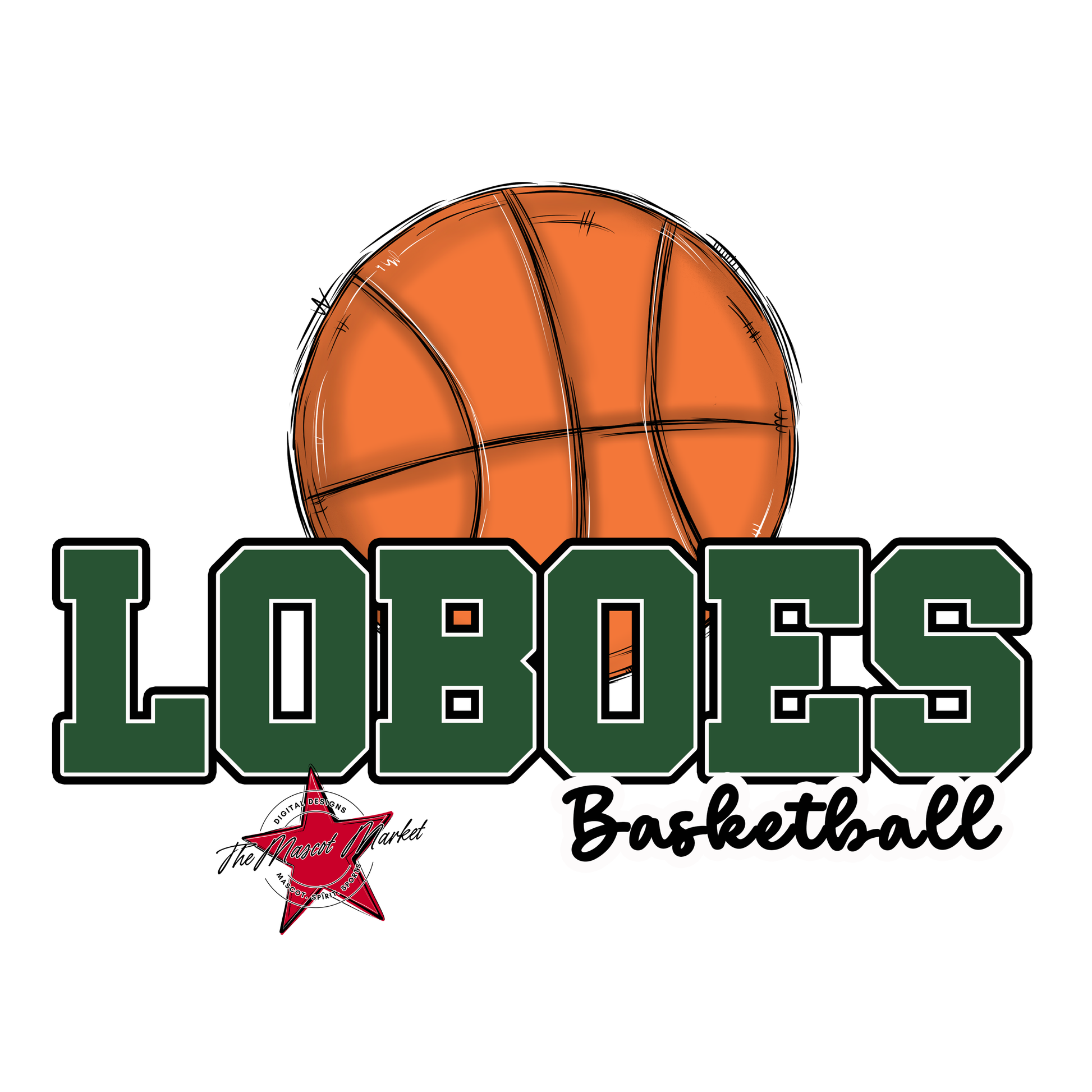 Loboes Varsity Basketball-Green