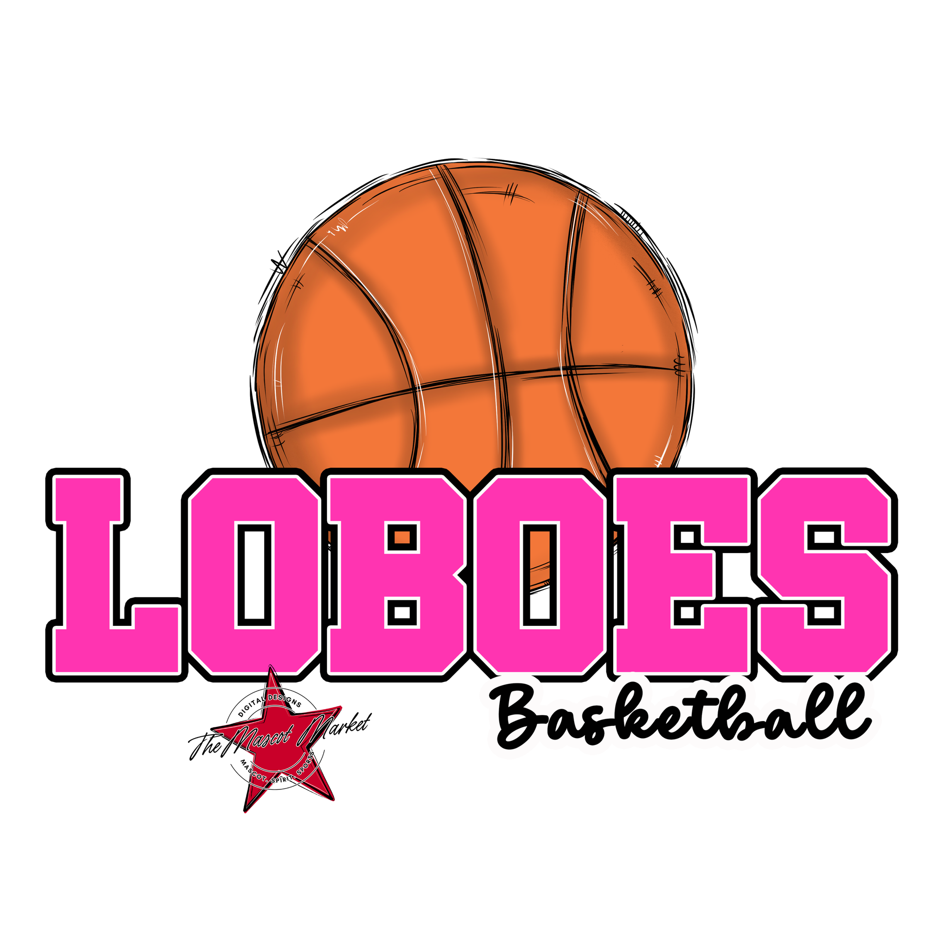Loboes Varsity Basketball-Pink