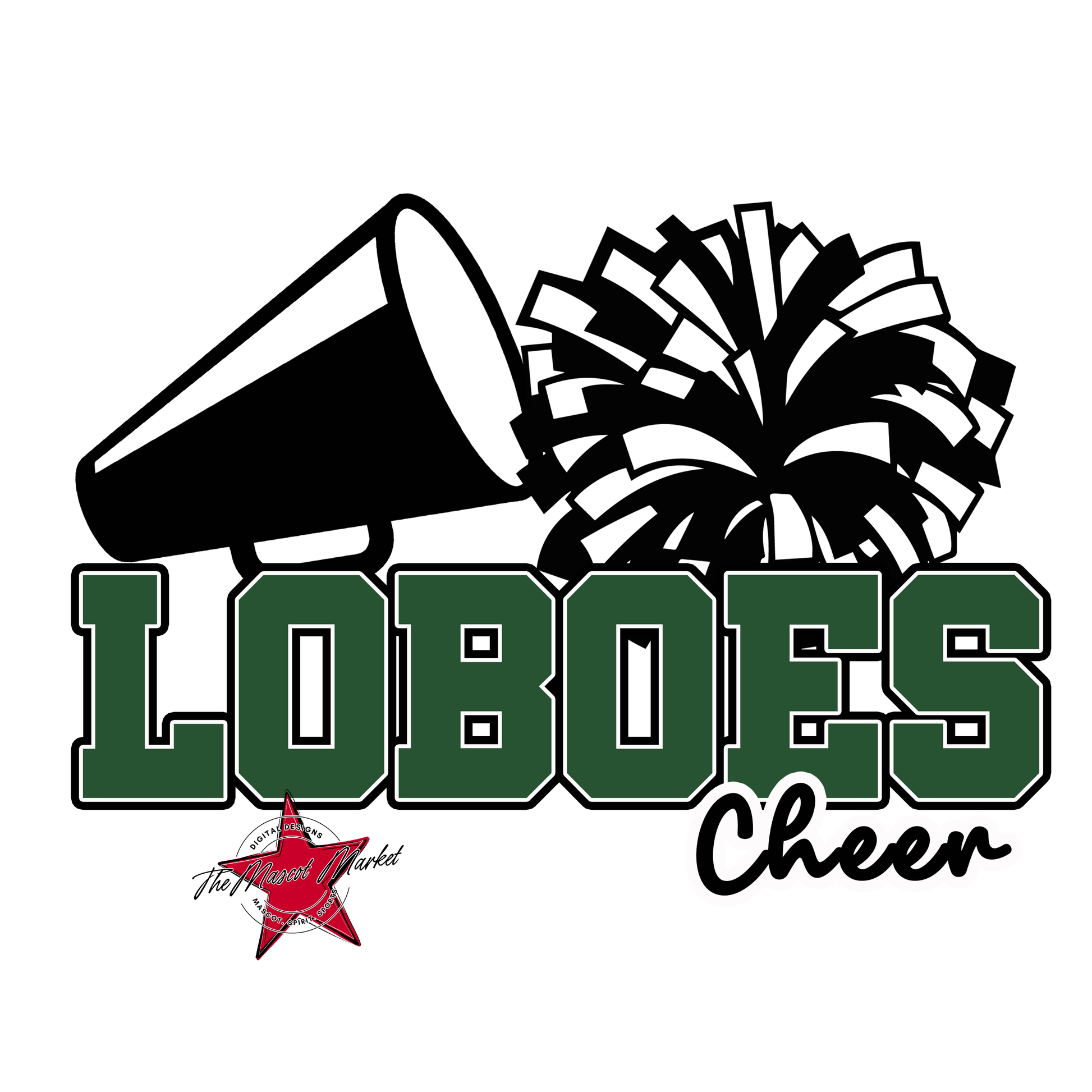 Loboes Varsity Cheer-Green