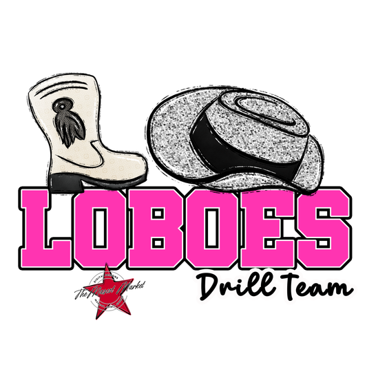 Loboes Varsity Drillteam-Pink