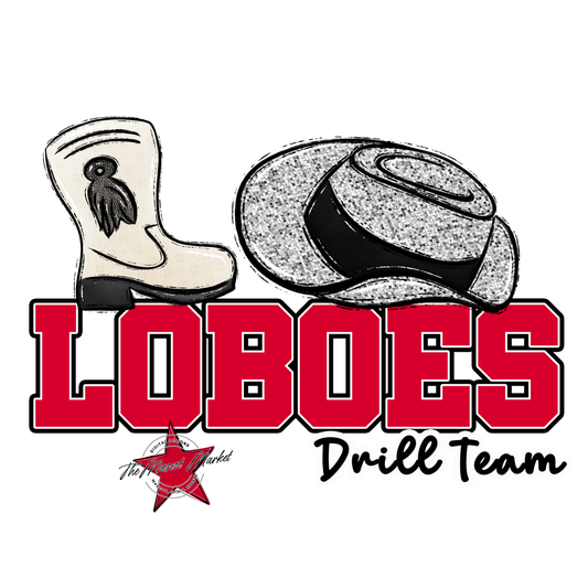 Loboes Varsity Drillteam-Red