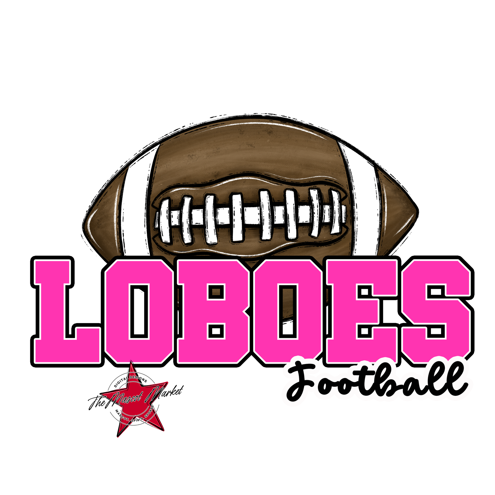 Loboes Varsity Football-Pink