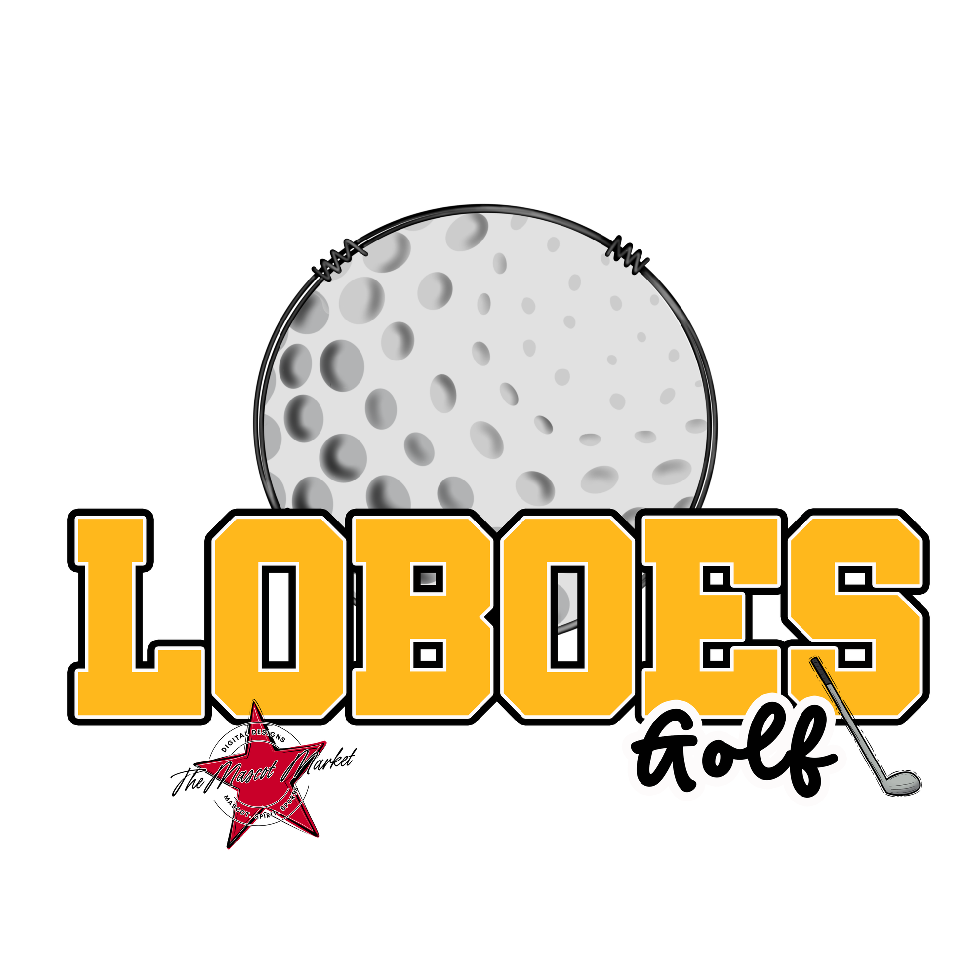 Loboes Varsity Golf-Yellow