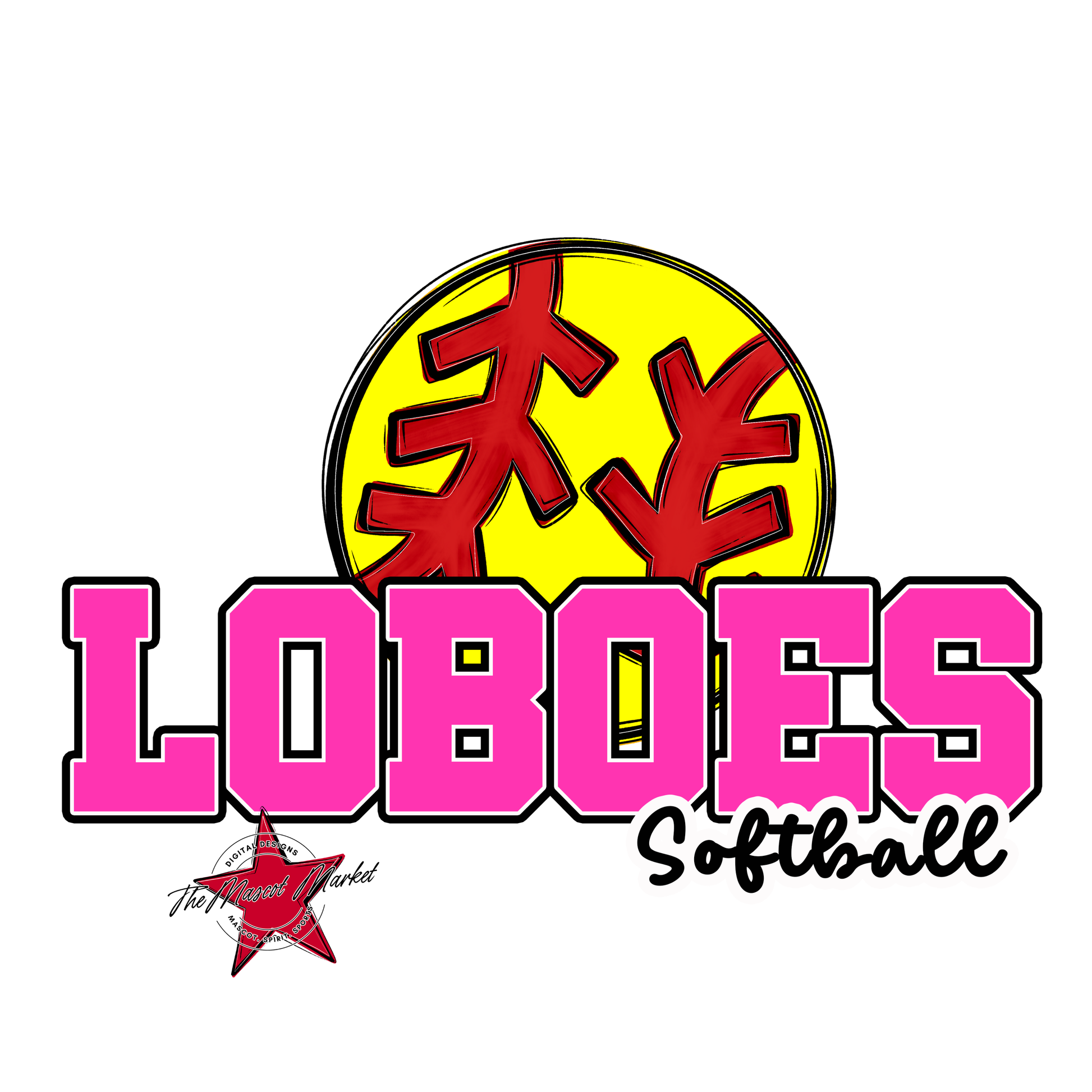 Loboes Varsity Softball-Pink