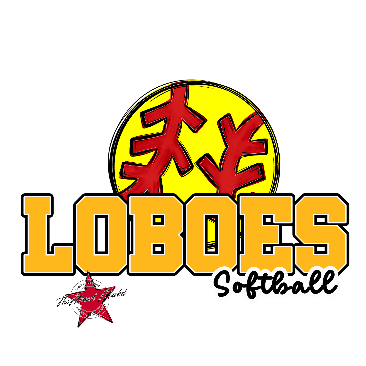 Loboes Varsity Softball-Yellow