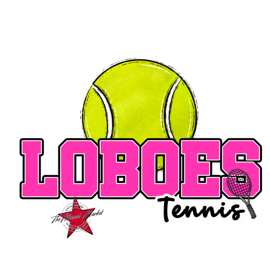 Loboes Varsity Tennis-Pink
