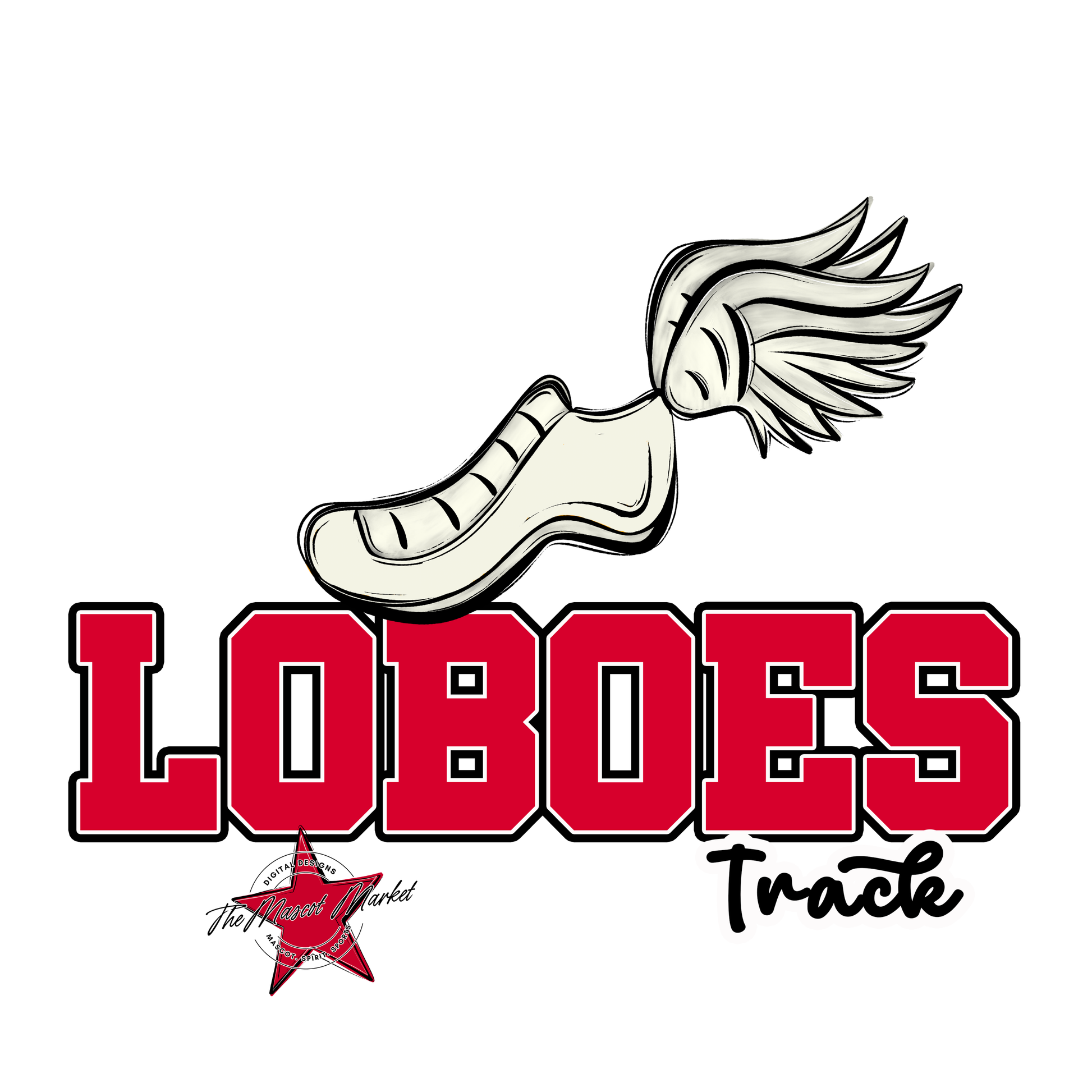 Loboes Varsity Track-Red