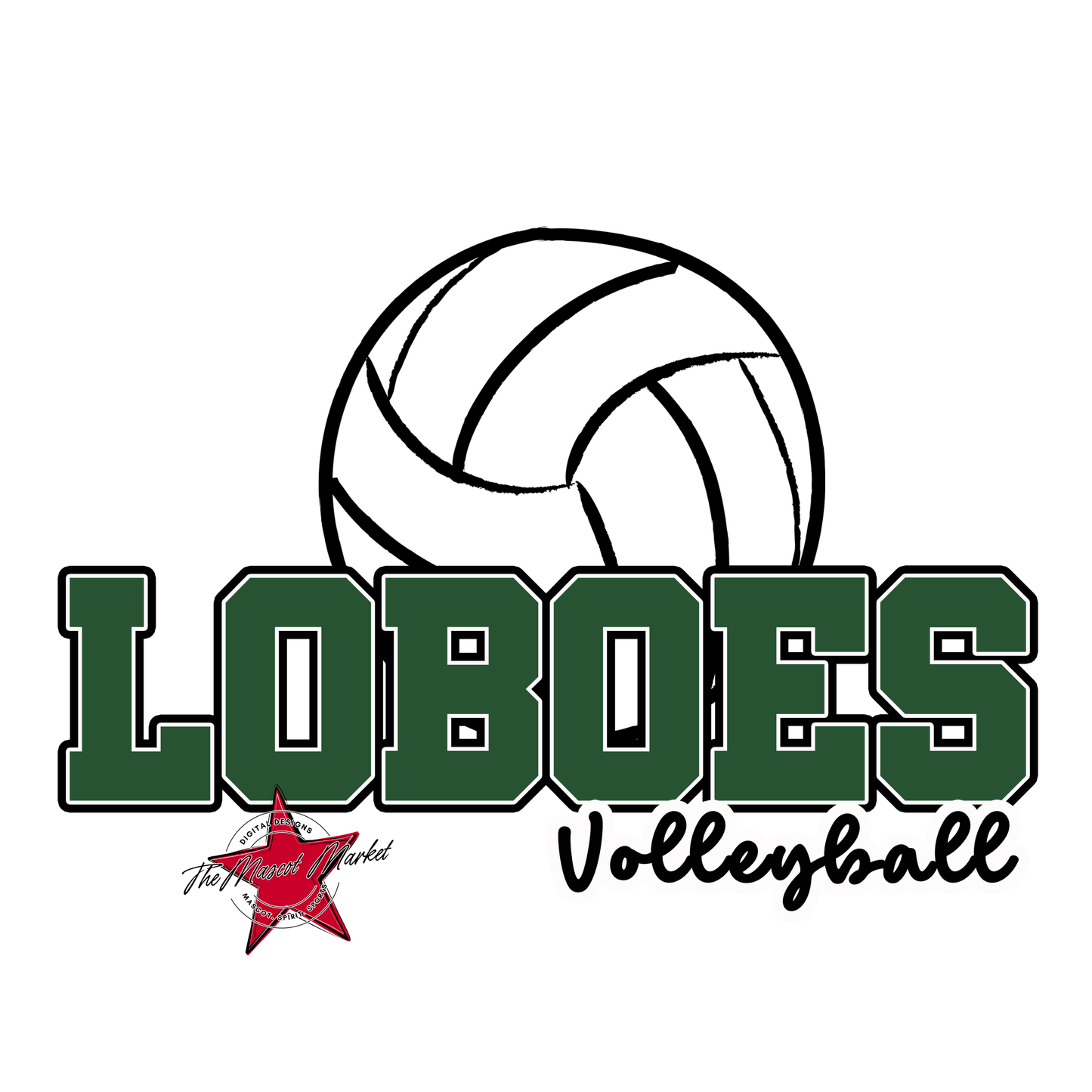 Loboes Varsity Volleyball-Green