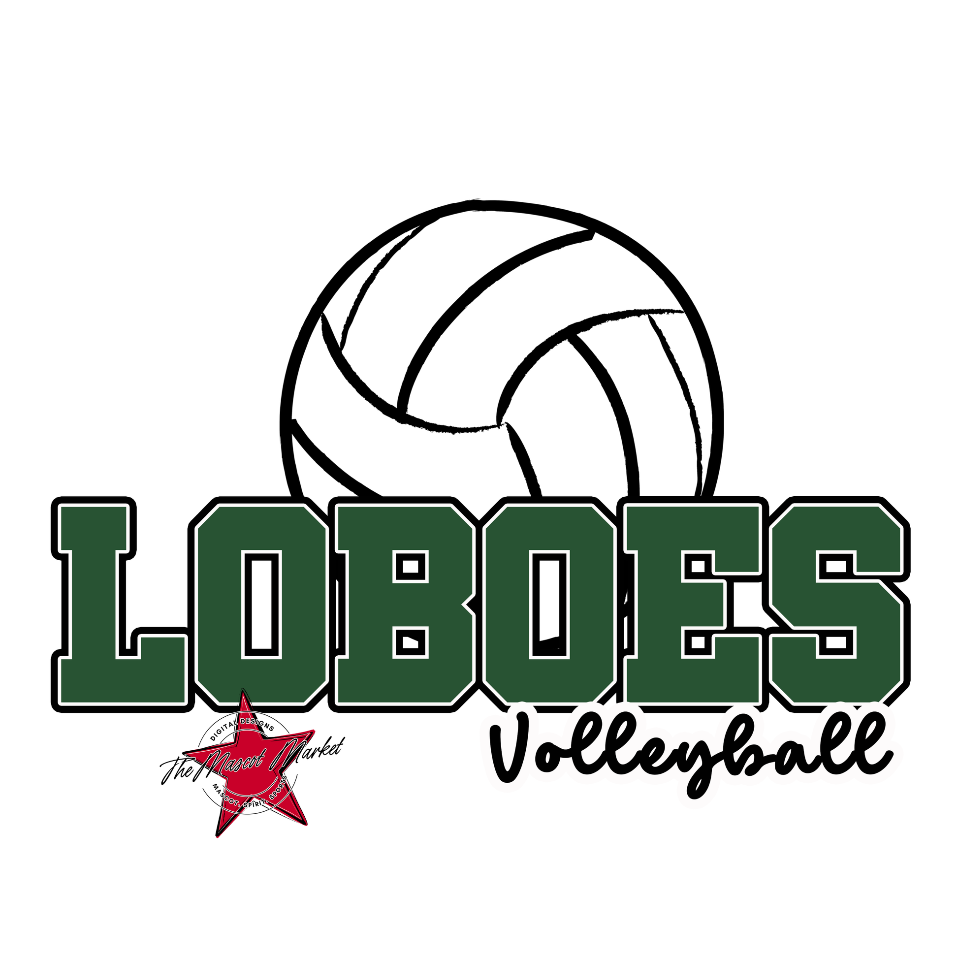 Loboes Varsity Volleyball-Green