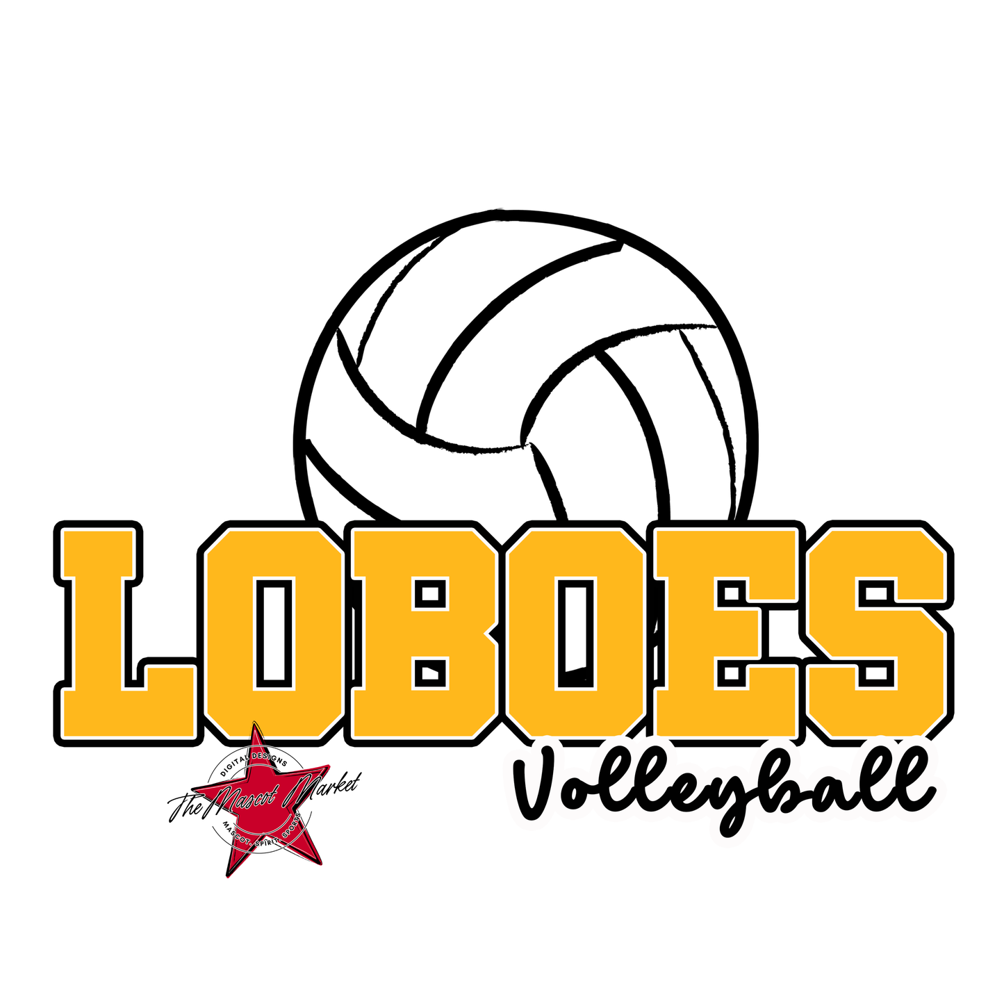 Loboes Varsity Volleyball-Yellow