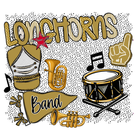 longhorns Band Spirit-Gold