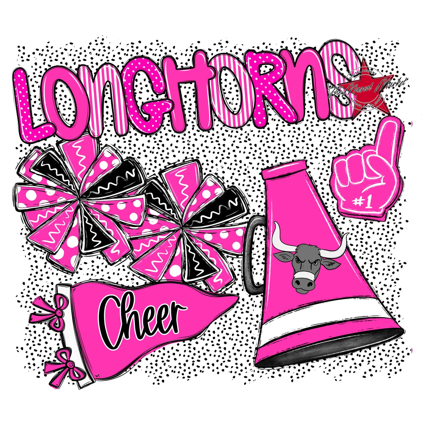 Longhorns Cheer Spirit-Pink