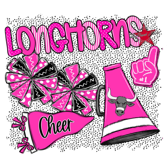 Longhorns Cheer Spirit-Pink
