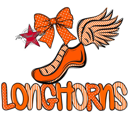 Longhorns Track Spirit Design-Orange