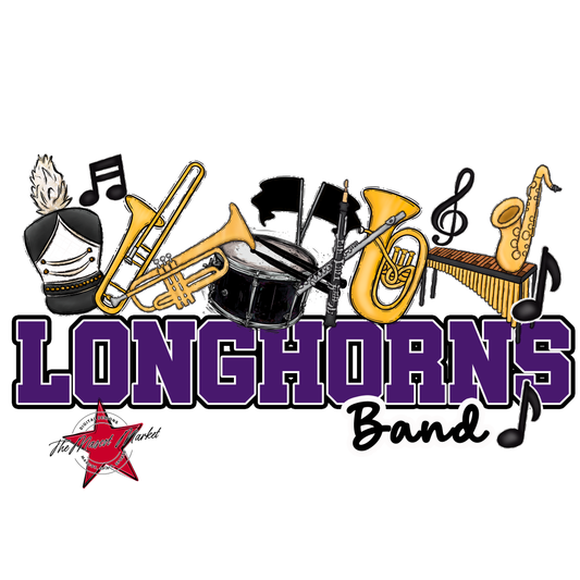 Longhorns Varsity Band-Purple